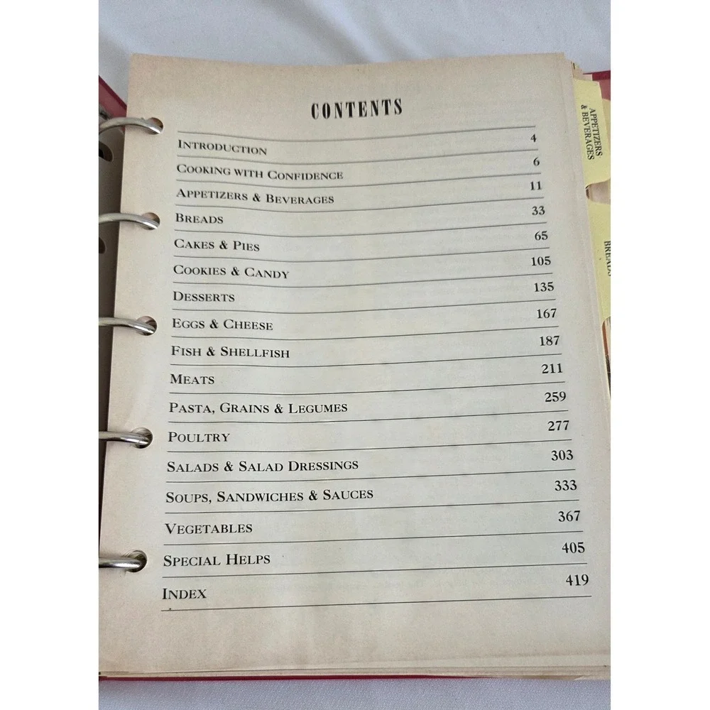 1991 Betty Crocker 40th Anniversary Edition Cookbook Red Ring Binder